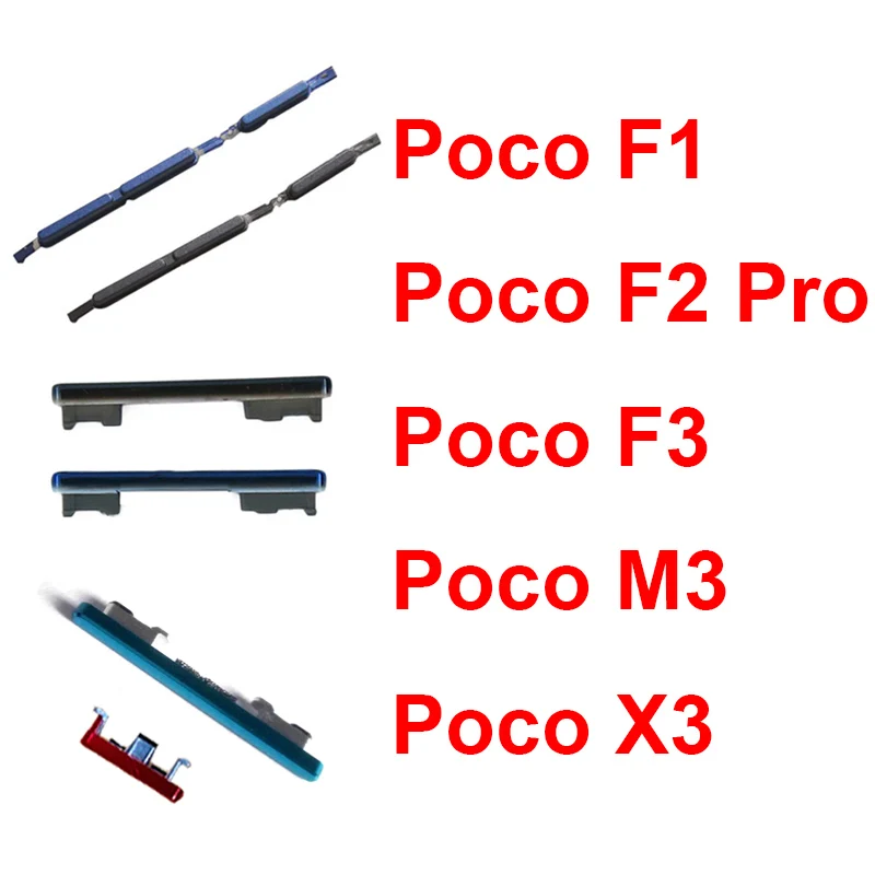 Power On Off Side Button For Xiaomi Poco F1 F2 Pro F3 M3 X3 Volume Audio Control Side Key Button Repair Replacement Parts
Power On Off Side Button For Xiaomi Poco F1 F2 Pro F3 M3 X3 Volume Audio Control Side Key Button Repair Replacement Parts
