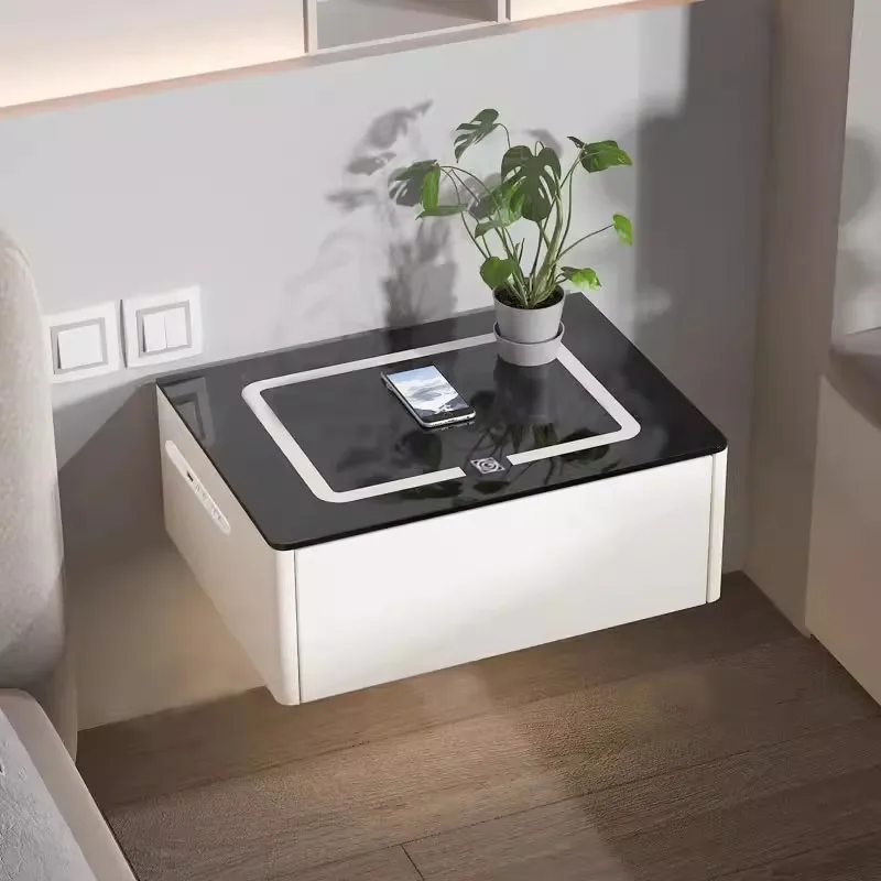 Creative Smart Floating Nightstand with Wireless Charging Modern Style Bedside Table with Bluetooth Speakers & USB Port
Creative Smart Floating Nightstand with Wireless Charging Modern Style Bedside Table with Bluetooth Speakers & USB Port