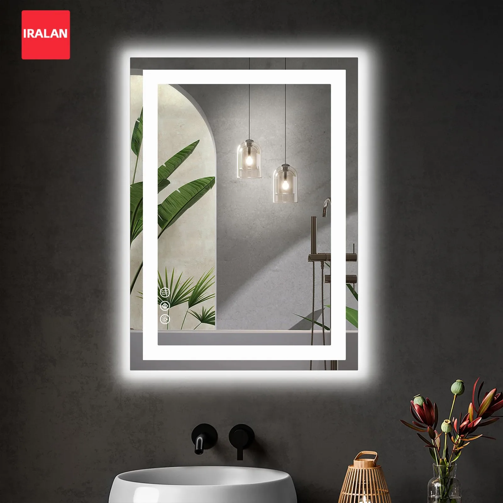 3 Colors Wall Light LED Cosmetic Mirror Smart Touch Screen Dimming Makeup Mirror Brightness Waterproof Lamp Home Decor Bathroom
3 Colors Wall Light LED Cosmetic Mirror Smart Touch Screen Dimming Makeup Mirror Brightness Waterproof Lamp Home Decor Bathroom