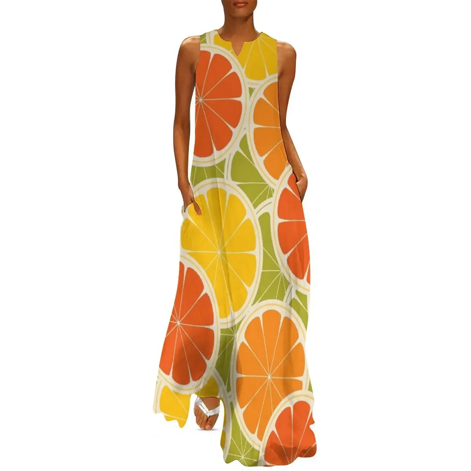 Orange, lemon and grapefruit Long Dress luxury woman party dress Prom gown Women's summer dresses Dress
Orange, lemon and grapefruit Long Dress luxury woman party dress Prom gown Women's summer dresses Dress