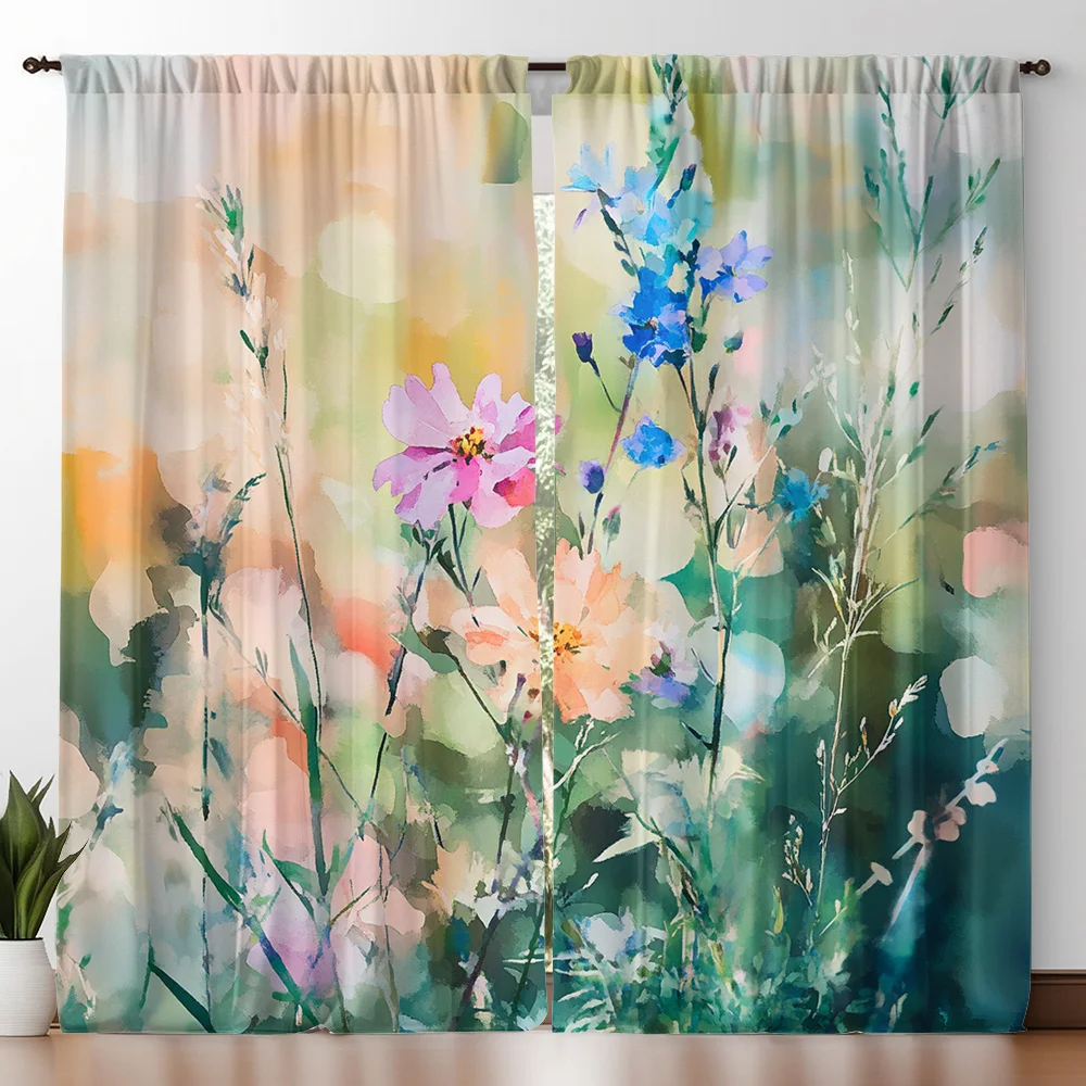 Elegant Floral Watercolor Botanical Curtain Drapes for Living Room Bedroom Home Decoration Spring Summer Nature Window Panel Fab
Elegant Floral Watercolor Botanical Curtain Drapes for Living Room Bedroom Home Decoration Spring Summer Nature Window Panel Fab