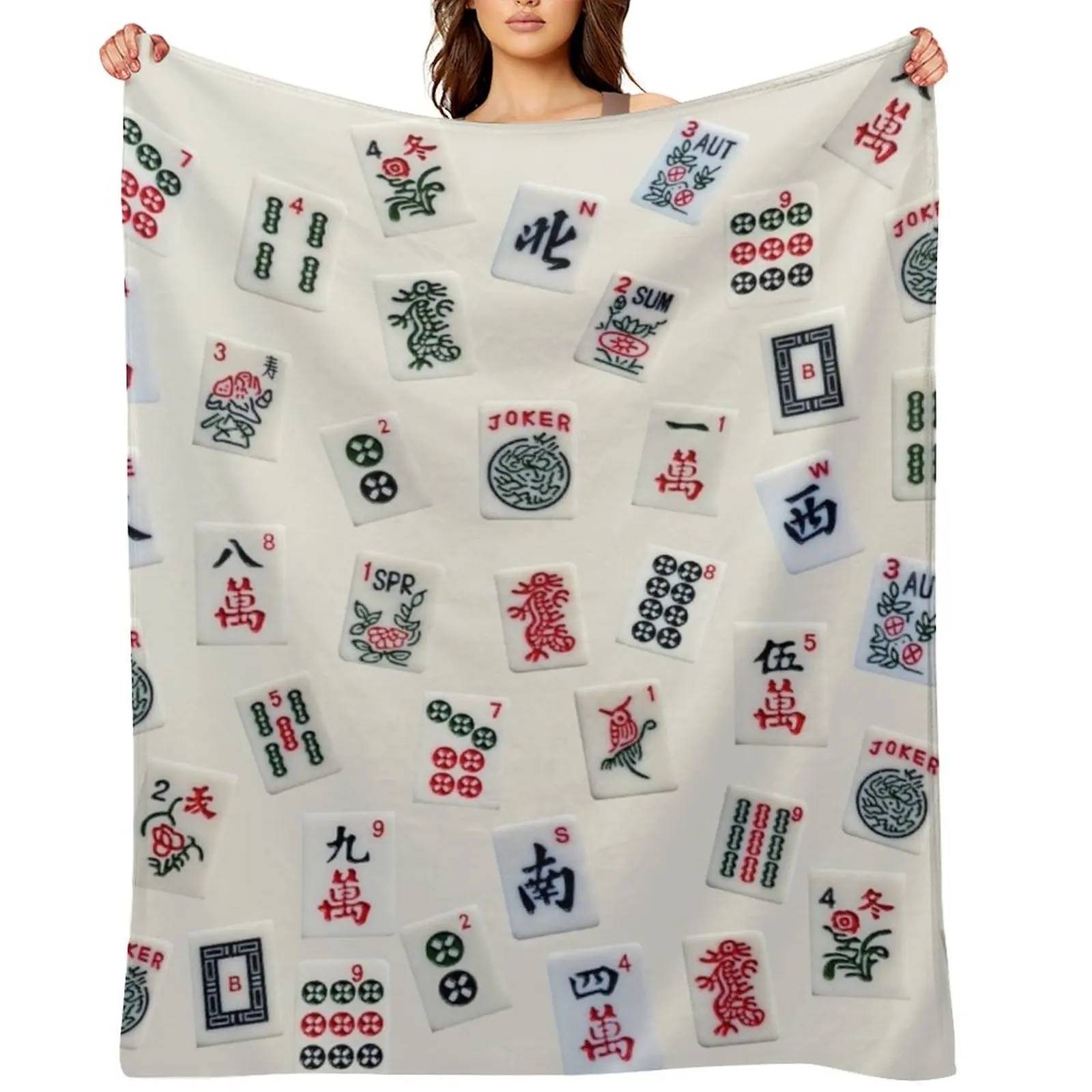 Mahjong game tiles design Throw Blanket Thermals For Travel Flannel Luxury Thicken Loose Blankets
Mahjong game tiles design Throw Blanket Thermals For Travel Flannel Luxury Thicken Loose Blankets