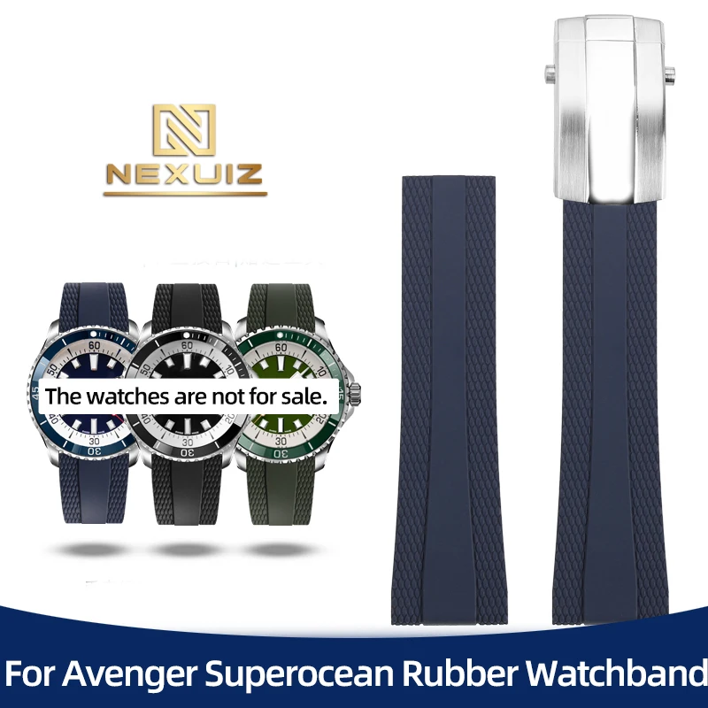 22mm Folding Buckle Rubber Watch Strap For Breitling Superocean Series Watchband Waterproof and Soft Sports Men's Belt
22mm Folding Buckle Rubber Watch Strap For Breitling Superocean Series Watchband Waterproof and Soft Sports Men's Belt