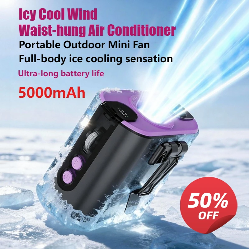 High-speed Waist-hung Fan Outdoor Portable Neck Fan with Flashlight Reverse Charging Handheld Fan
High-speed Waist-hung Fan Outdoor Portable Neck Fan with Flashlight Reverse Charging Handheld Fan