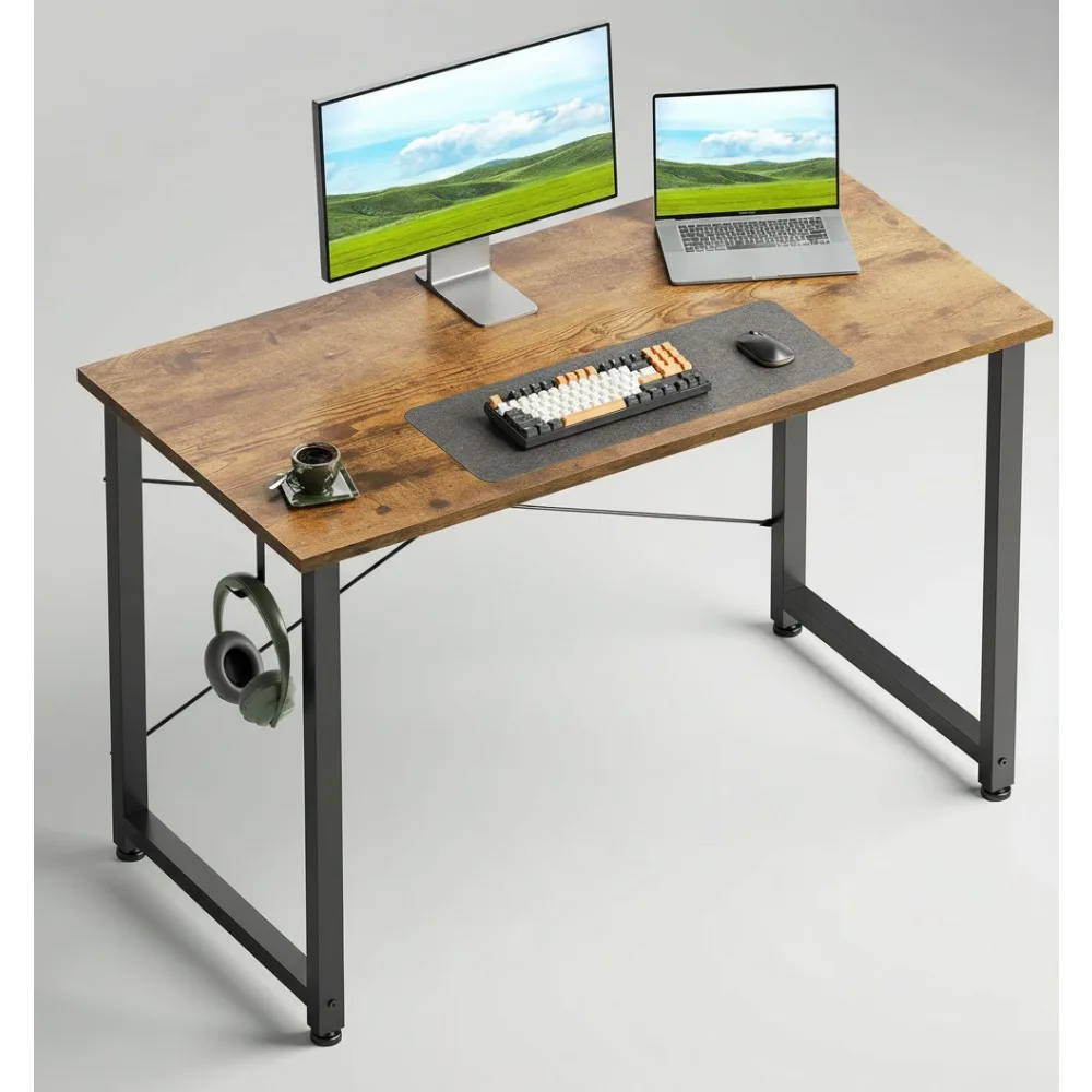 40-Inch Vintage Computer Desk with Headphone Hook, Compact Study Table for Home Office & Students
40-Inch Vintage Computer Desk with Headphone Hook, Compact Study Table for Home Office & Students
