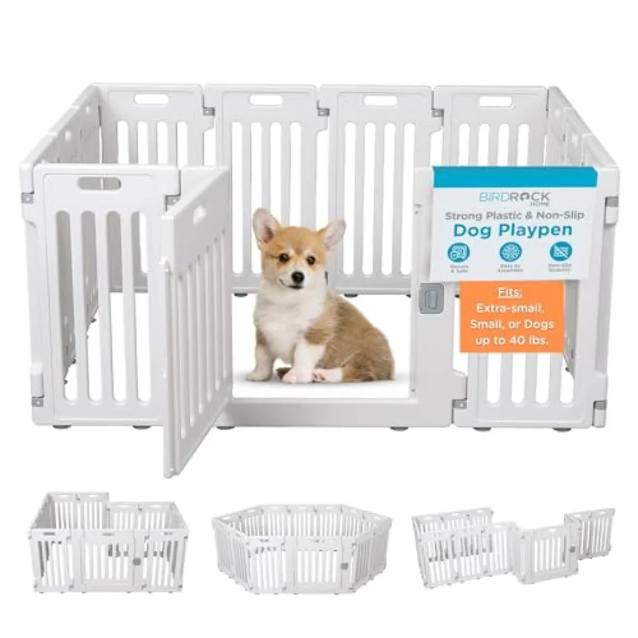 Pet Playpen with Door 12 Panel Strong Plastic Puppy Safety Fence Pen Playpen Non-Slip and Secure Dog Gate
Pet Playpen with Door 12 Panel Strong Plastic Puppy Safety Fence Pen Playpen Non-Slip and Secure Dog Gate