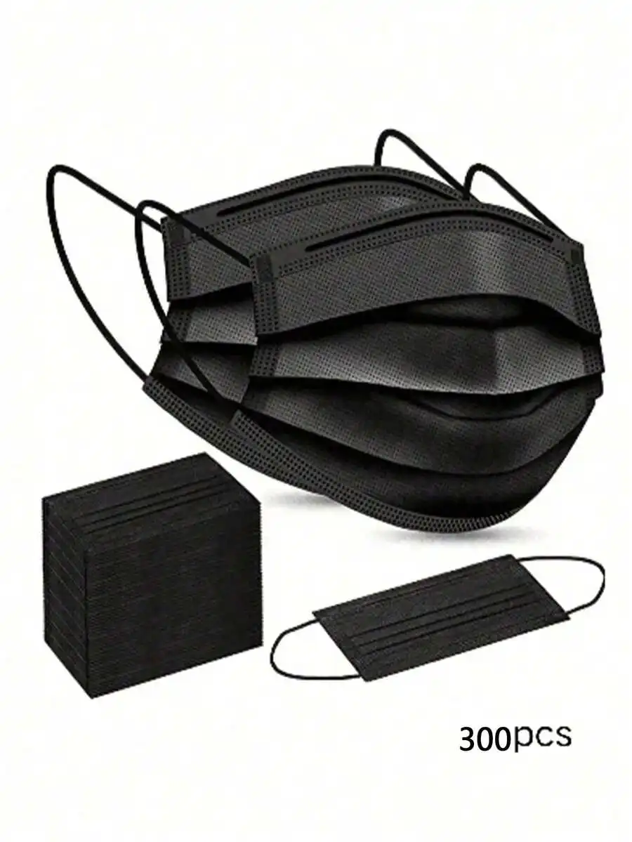 3-Layer Disposable Face Mask For Adult Unisex Black Comfortable Soft Inner Layer
3-Layer Disposable Face Mask For Adult Unisex Black Comfortable Soft Inner Layer