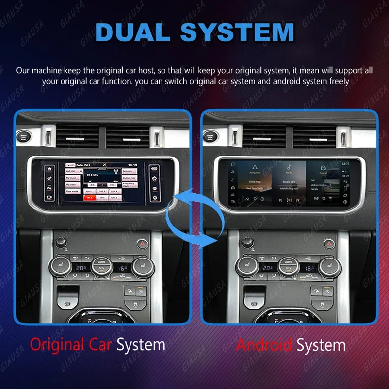 Android 13 For Range Rover Evoque L538 2012-2018 Car GPS Radio Stereo Replacement Multimedia Plyer With AC Panel Climate Control
Android 13 For Range Rover Evoque L538 2012-2018 Car GPS Radio Stereo Replacement Multimedia Plyer With AC Panel Climate Control