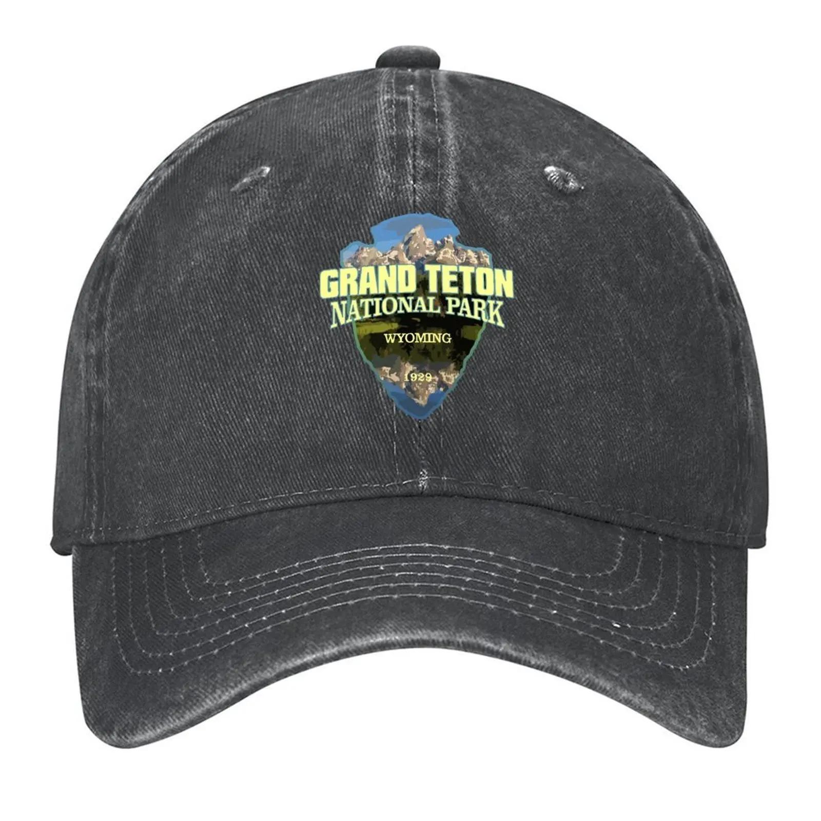 Grand Teton National Park (arrowhead) Baseball Cap hiking hat Mountaineering Fashion Beach Golf Men Women's 
Grand Teton National Park (arrowhead) Baseball Cap hiking hat Mountaineering Fashion Beach Golf Men Women's
