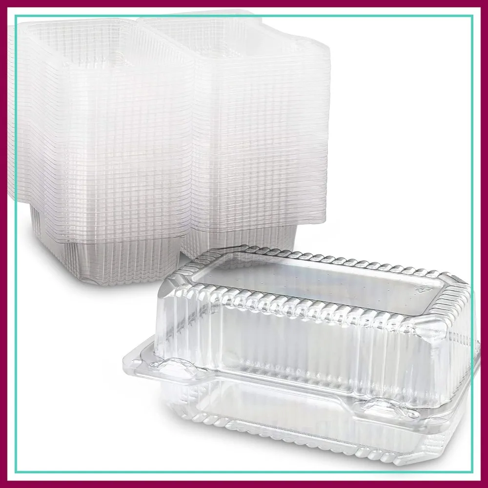 Clear Plastic Hinged Containers 8x4x3.8" for Loaf or Hoagies - Disposable Food Containers (20-Pack) Made in USA
Clear Plastic Hinged Containers 8x4x3.8" for Loaf or Hoagies - Disposable Food Containers (20-Pack) Made in USA