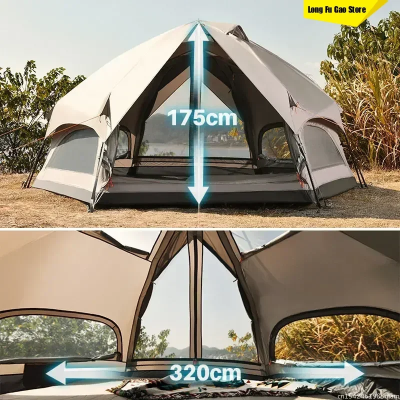 Quality 2025 3-6 Person Hexagonal Mushroom Tent Quick Open Outdoor Camping Family UV Mountaineering Car Self Driving Awning
Quality 2025 3-6 Person Hexagonal Mushroom Tent Quick Open Outdoor Camping Family UV Mountaineering Car Self Driving Awning