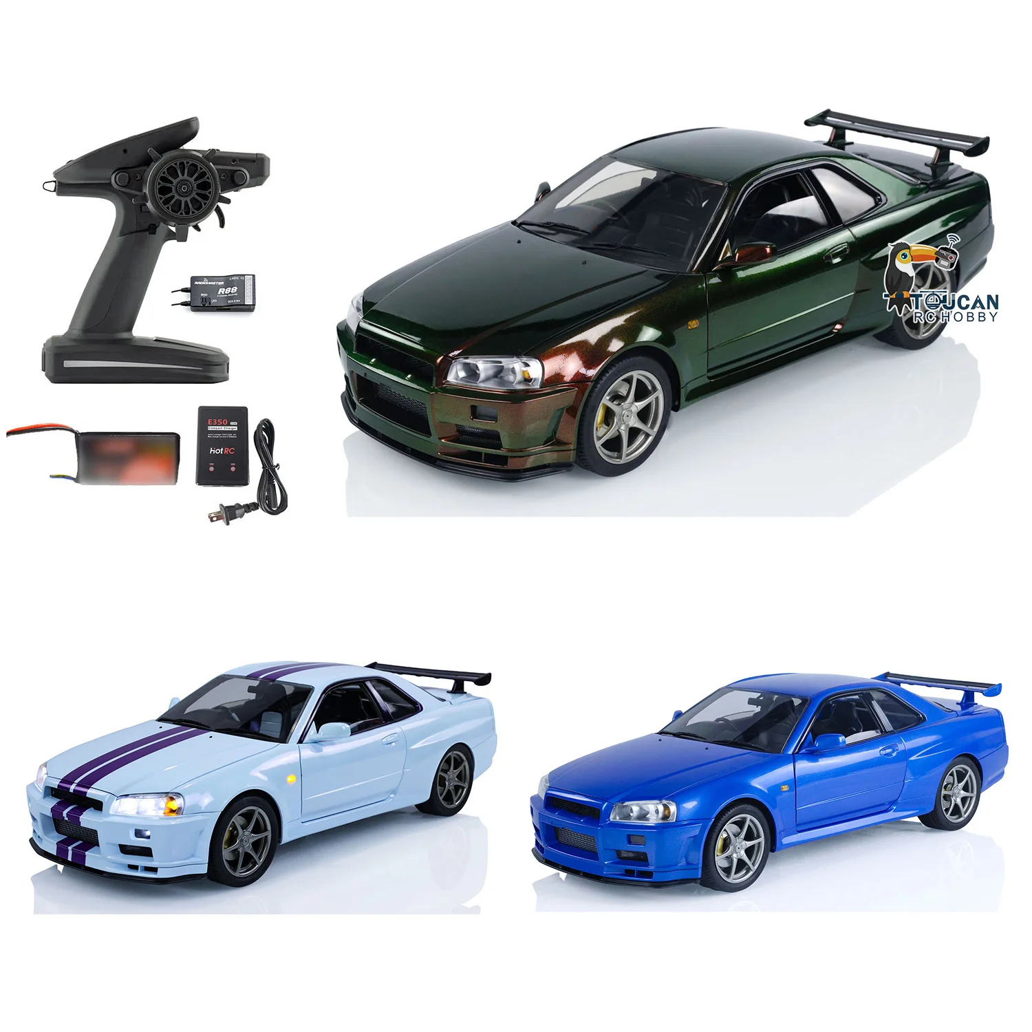 1/8 R34 Capo 4WD Metal RC Drift Racing Car RTR High-speed Cars Brushless Motor Light TOUCAN DIY Radio Control Vehicle Toys Gift
1/8 R34 Capo 4WD Metal RC Drift Racing Car RTR High-speed Cars Brushless Motor Light TOUCAN DIY Radio Control Vehicle Toys Gift