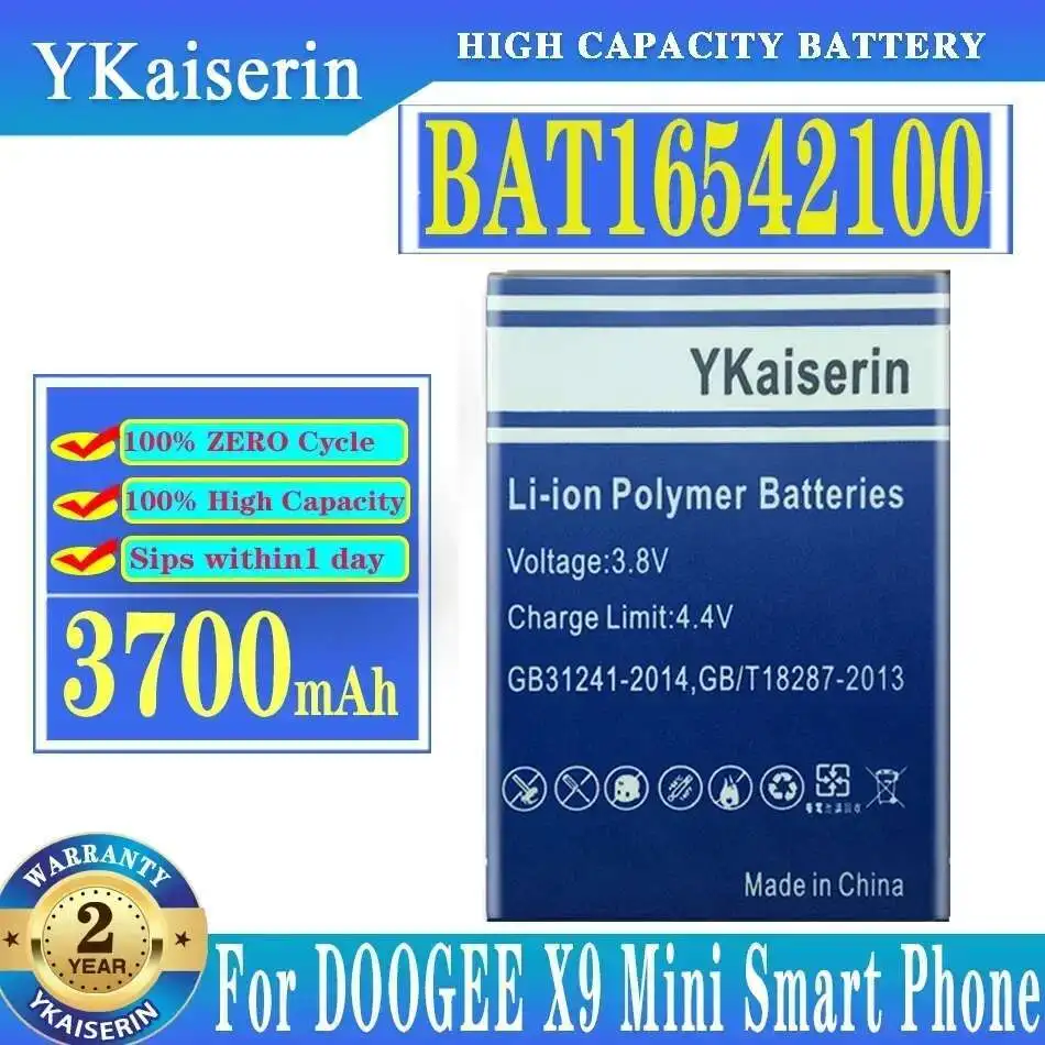 3700Mah Long-Lasting Performance For Doogee X9 Mini Smart Phone BAT16542100 Mobile Battery High Compatibility
3700Mah Long-Lasting Performance For Doogee X9 Mini Smart Phone BAT16542100 Mobile Battery High Compatibility