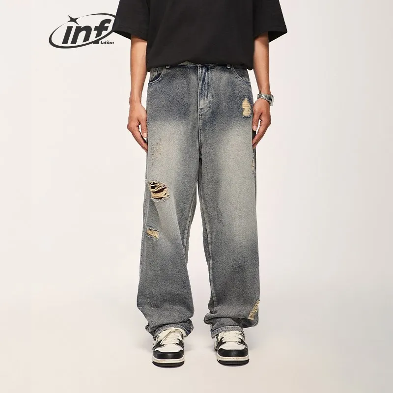 Alt Basics High Street Washed Side Zipper Straight Leg Denim Pants Male Trousers Hip Hop Ripped Jeans Men
Alt Basics High Street Washed Side Zipper Straight Leg Denim Pants Male Trousers Hip Hop Ripped Jeans Men