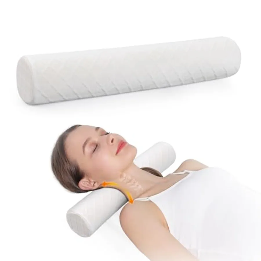 3.1" H Small Cervical Roll Pillow, Medium Soft Memory Foam Neck Round Pillow Cylinder Bolster Pillow for Sleeping, Round Neck S
3.1" H Small Cervical Roll Pillow, Medium Soft Memory Foam Neck Round Pillow Cylinder Bolster Pillow for Sleeping, Round Neck S