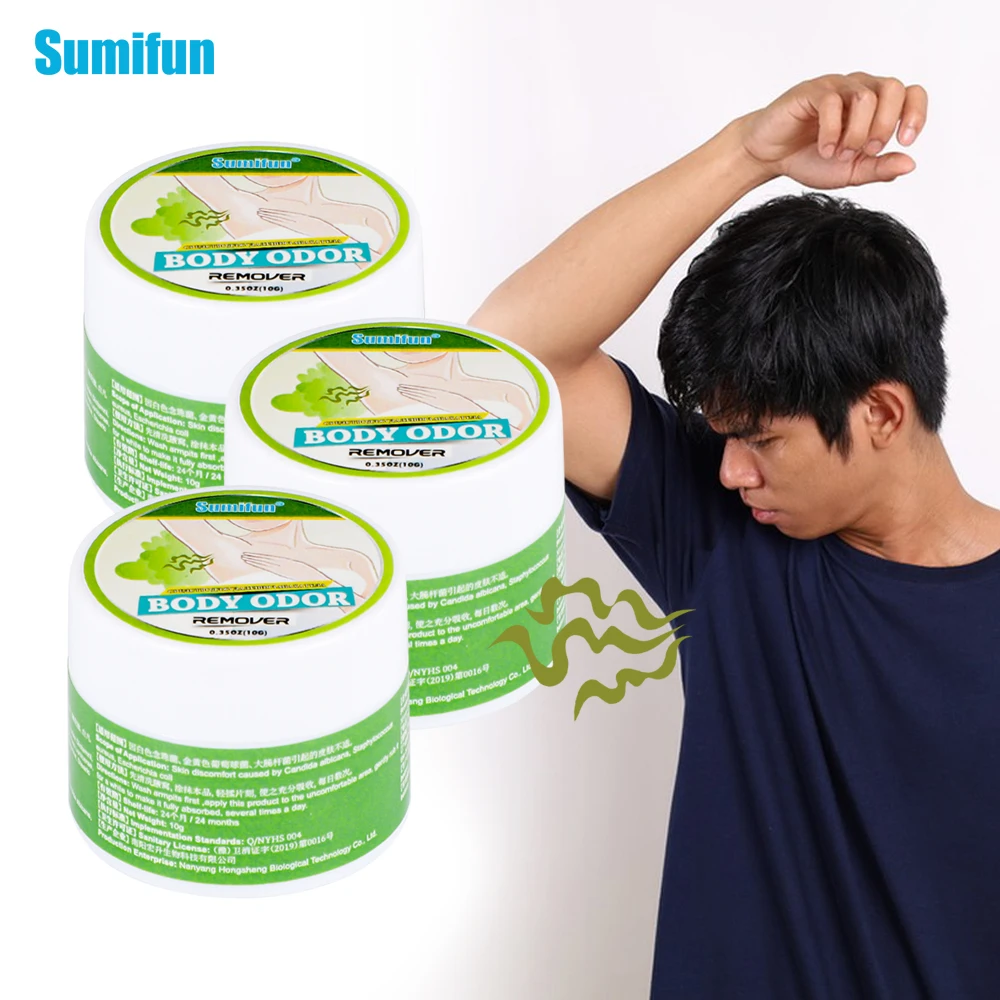 1/2/3Pcs Sumifun Body Odor Removal Cream Remove Bromhidrosis Armpit Sweat Smells Deodorant Ointment Fresh Air Medical Plaster
1/2/3Pcs Sumifun Body Odor Removal Cream Remove Bromhidrosis Armpit Sweat Smells Deodorant Ointment Fresh Air Medical Plaster