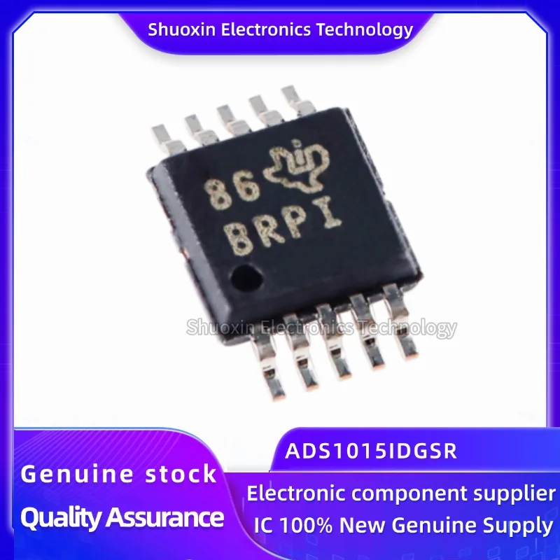 10 Pieces/Batch Ads1015Idgsr Vssop-10 16-Bit Analog-To-Digital Converter Chip 100% New 
10 Pieces/Batch Ads1015Idgsr Vssop-10 16-Bit Analog-To-Digital Converter Chip 100% New