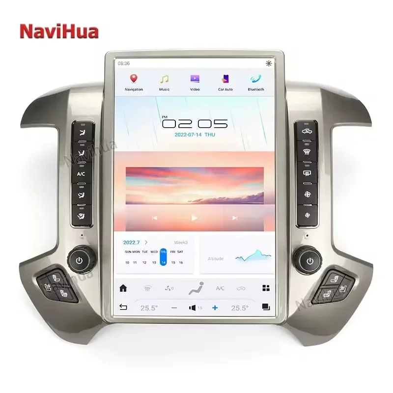 Автомагнитола на Android с сенсорным экраном 14,4 дюйма, DVD-плеер, GPS-навигация для Chevrolet Silverado GMC Sierra 2014-2018
Автомагнитола на Android с сенсорным экраном 14,4 дюйма, DVD-плеер, GPS-навигация для Chevrolet Silverado GMC Sierra 2014-2018
