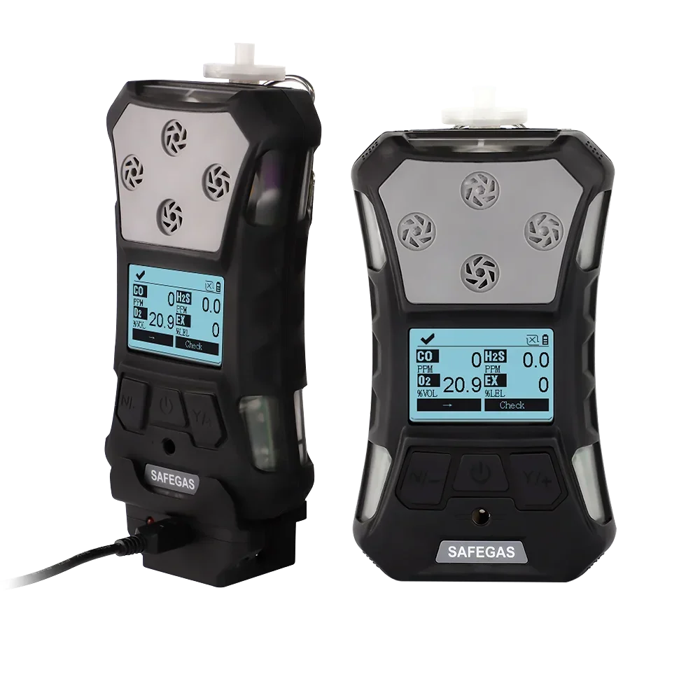 4 Gas Analyzer With Micro Clip H2S O2 CO Ex 4 Compound Gas Detector IP67 Man Down Alarm Function
4 Gas Analyzer With Micro Clip H2S O2 CO Ex 4 Compound Gas Detector IP67 Man Down Alarm Function