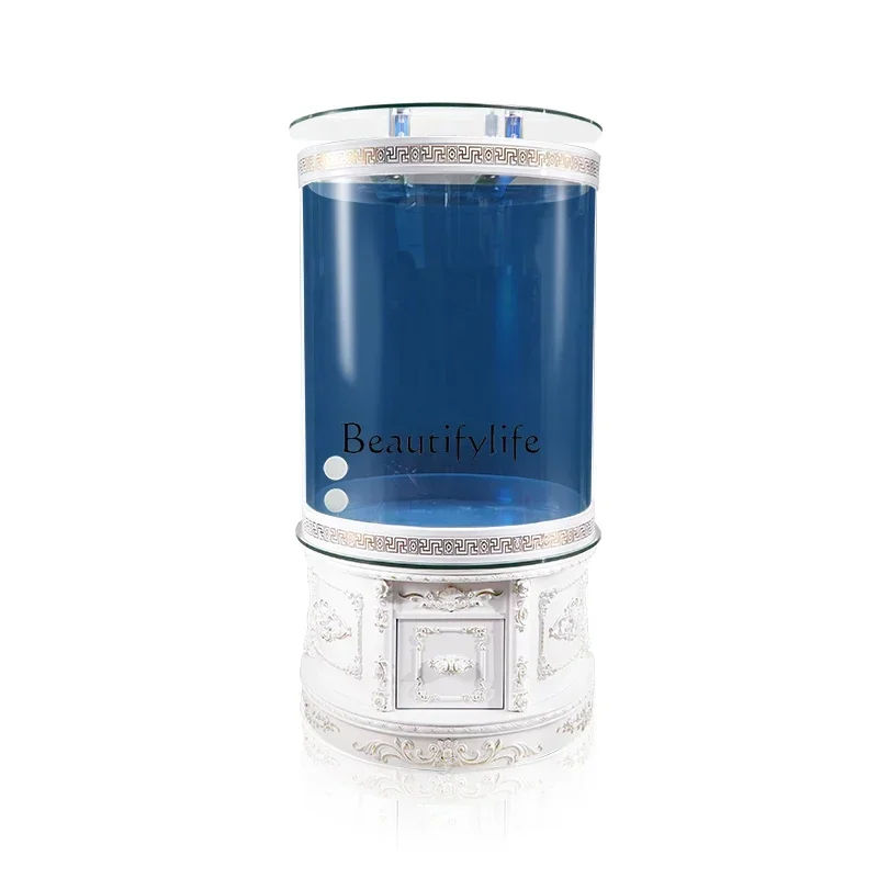 LD33Living Room Small Change Water Floor Household Semicircle Large Glass Ecological Aquarium Cylindrical Fish Globe 
LD33Living Room Small Change Water Floor Household Semicircle Large Glass Ecological Aquarium Cylindrical Fish Globe