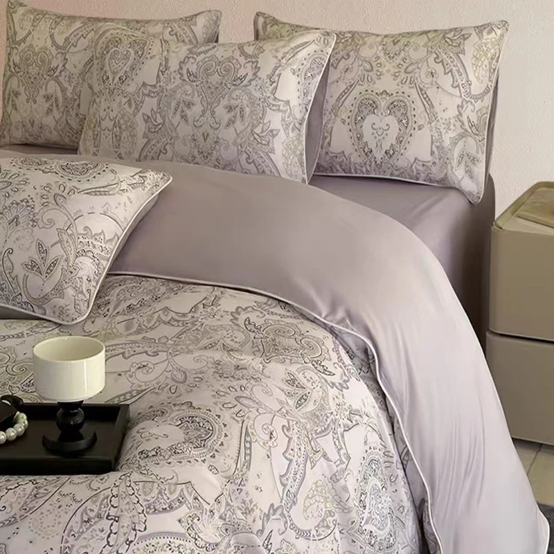 Luxury 100% Tencel 3D Printed Bedding Sets Summer Cooling Feel Comfortable Quilt Cover Set Smooth Satin Bedclothes for Adults
Luxury 100% Tencel 3D Printed Bedding Sets Summer Cooling Feel Comfortable Quilt Cover Set Smooth Satin Bedclothes for Adults