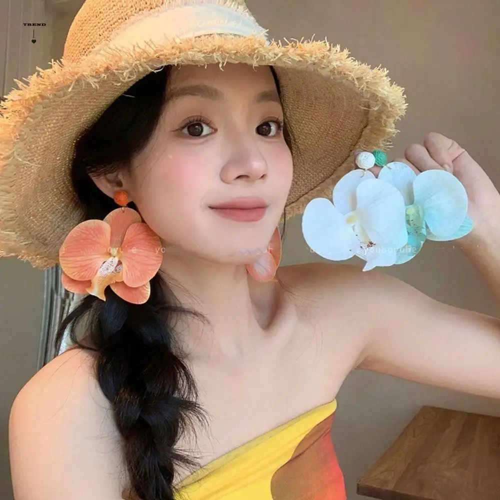 Simulated Flower Butterfly Orchid Earrings Beach Jewelry Exaggerated Flower Drop Earrings Alloy Jewelry Accessories
Simulated Flower Butterfly Orchid Earrings Beach Jewelry Exaggerated Flower Drop Earrings Alloy Jewelry Accessories