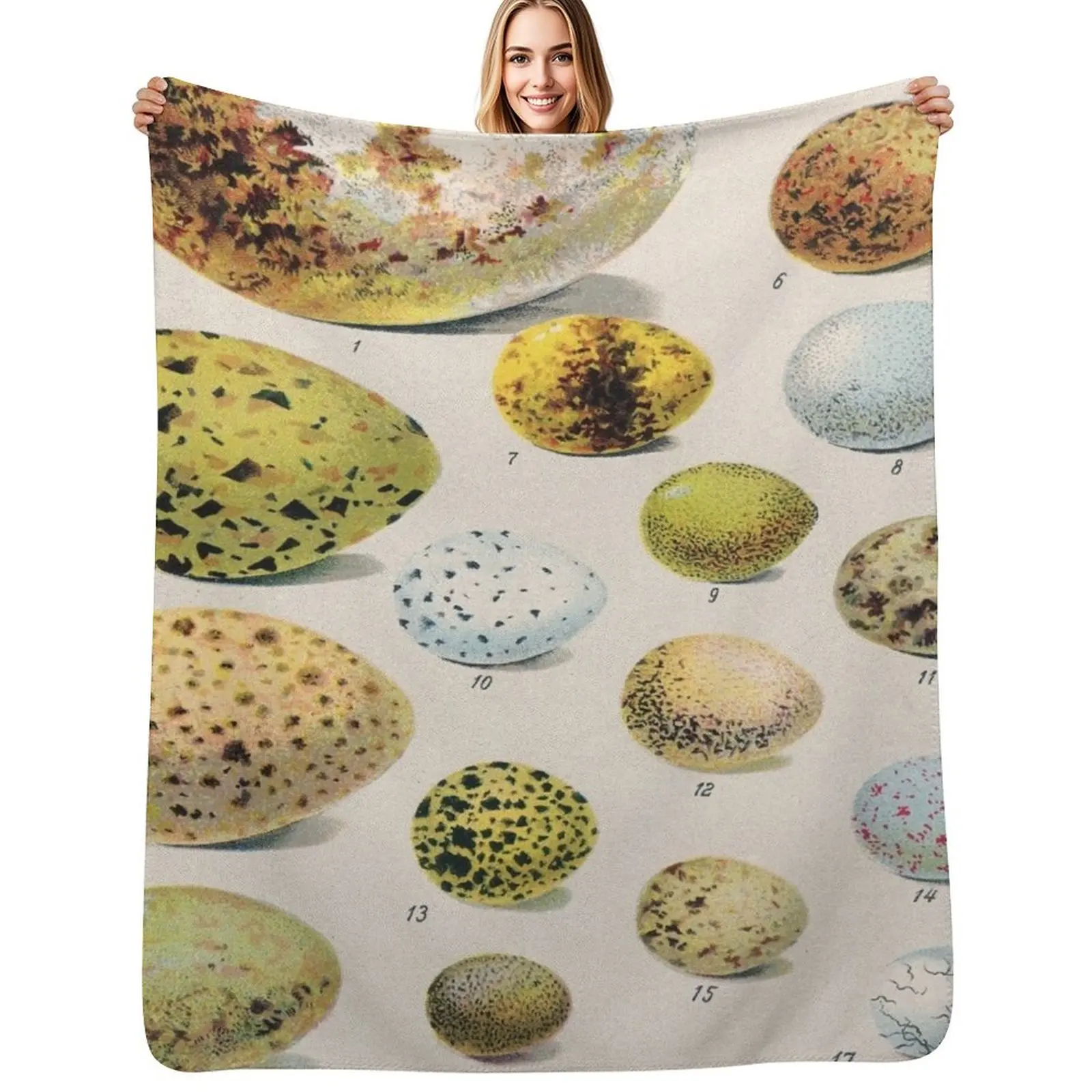 Vintage french biology illustration - Quillet - Oeufs d'oiseaux Throw Blanket Men's Soft Warm Throw Blanket for Couch
Vintage french biology illustration - Quillet - Oeufs d'oiseaux Throw Blanket Men's Soft Warm Throw Blanket for Couch