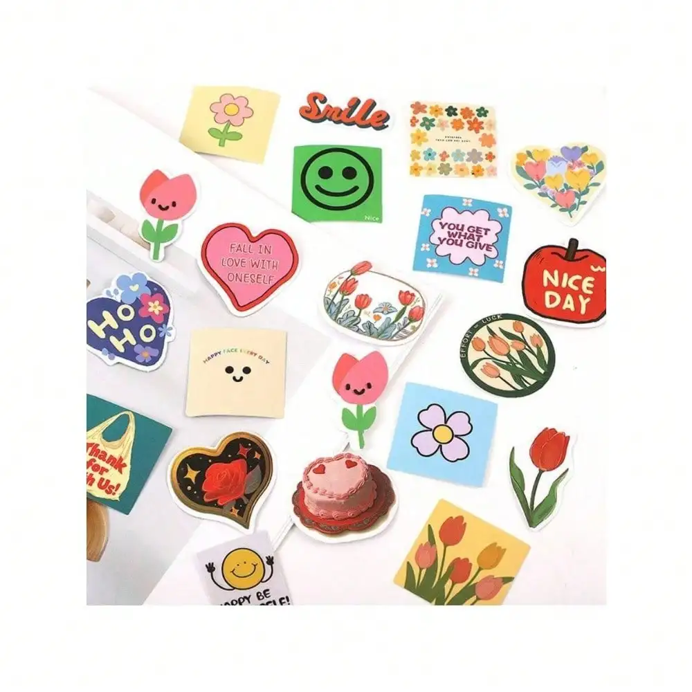 74pcs Korean Cute Fresh Stickers, Floral, Smiling Face, DIY Decal For Planner, Notebook, Scrapbooking,School Supplies,Back To School
74pcs Korean Cute Fresh Stickers, Floral, Smiling Face, DIY Decal For Planner, Notebook, Scrapbooking,School Supplies,Back To School