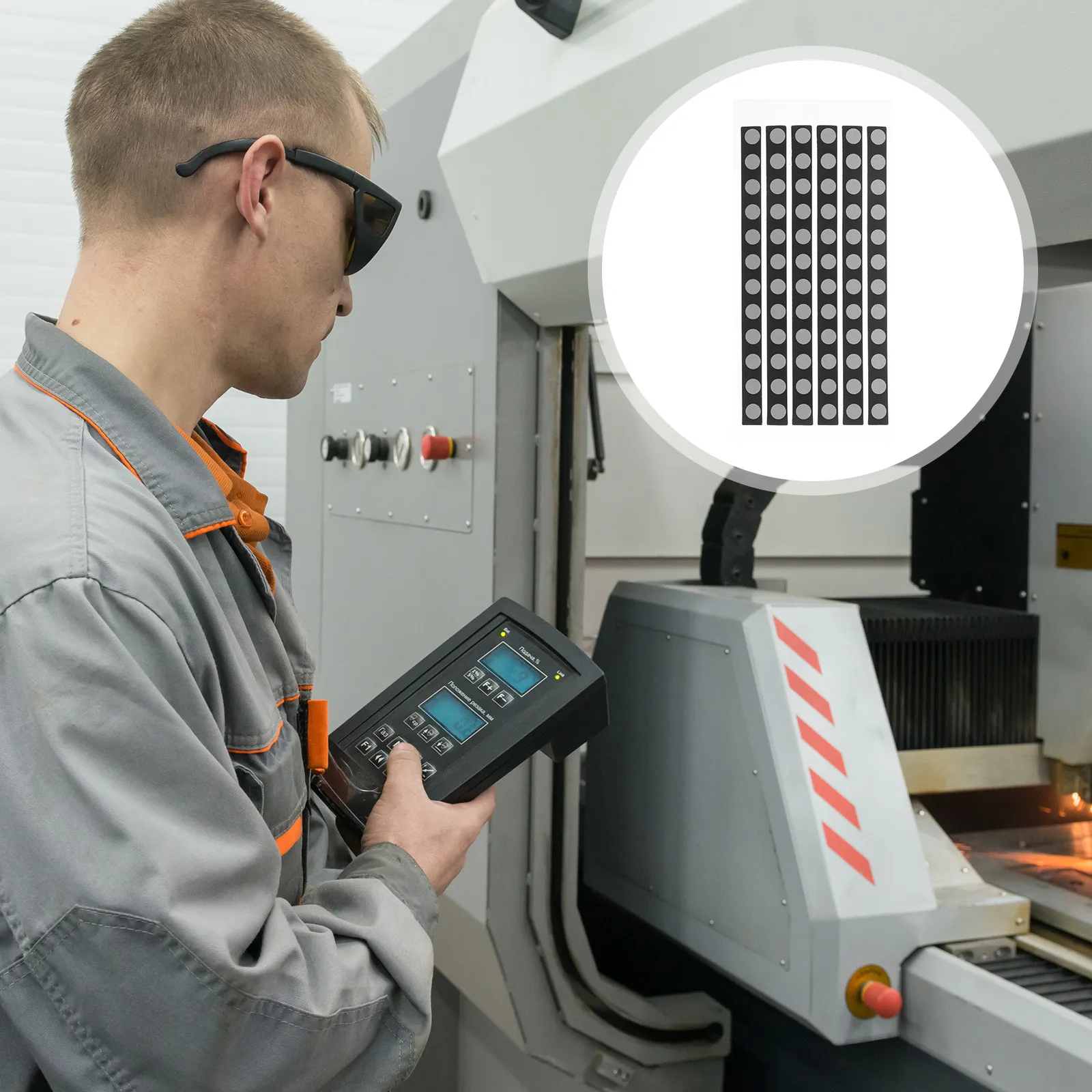 2 Sheets 6Mm Round High Reflective Scanner Dots for Precision 3D Scanning Reverse Engineering Optical Tracking and