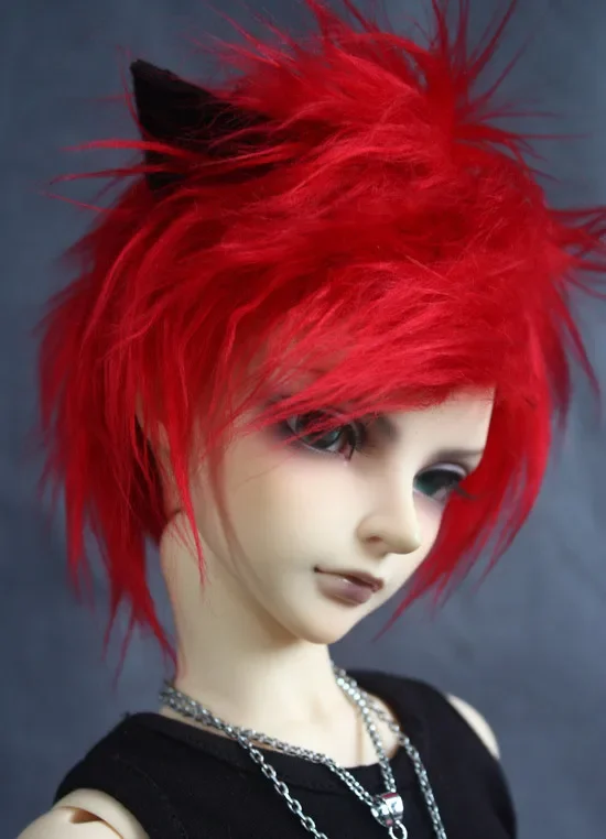 M0319 children handmade toy 1/6 1/3 1/4 uncle Doll wig BJD/SD doll props Accessories Red hairy hair with black cat ears 2pcs/se
M0319 children handmade toy 1/6 1/3 1/4 uncle Doll wig BJD/SD doll props Accessories Red hairy hair with black cat ears 2pcs/se