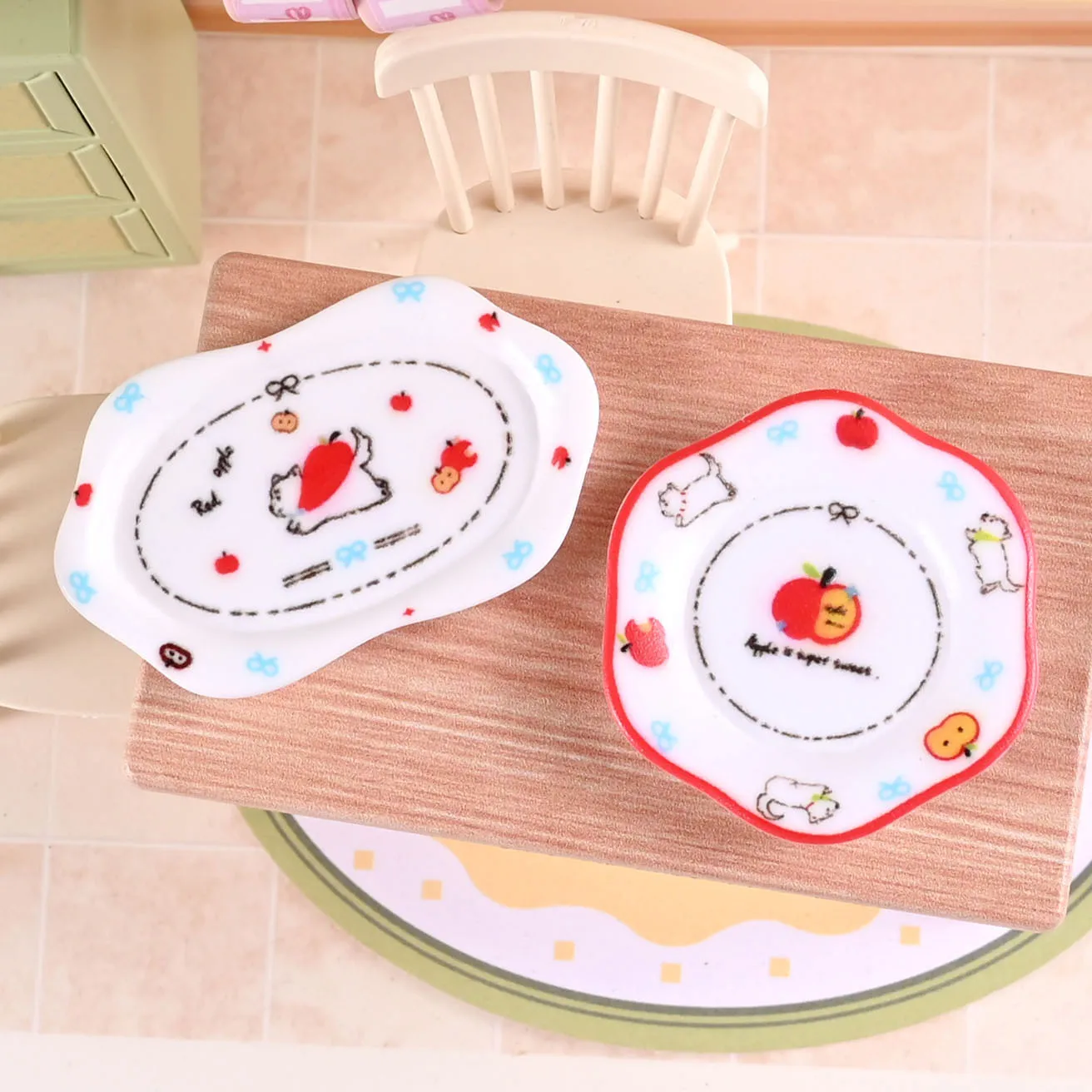 Cute Cartoon Miniature Plate Resin Model Toy Kitchen Furniture Miniature Decor DIY Accessories for Dolls Home Decor Kids Gift
Cute Cartoon Miniature Plate Resin Model Toy Kitchen Furniture Miniature Decor DIY Accessories for Dolls Home Decor Kids Gift