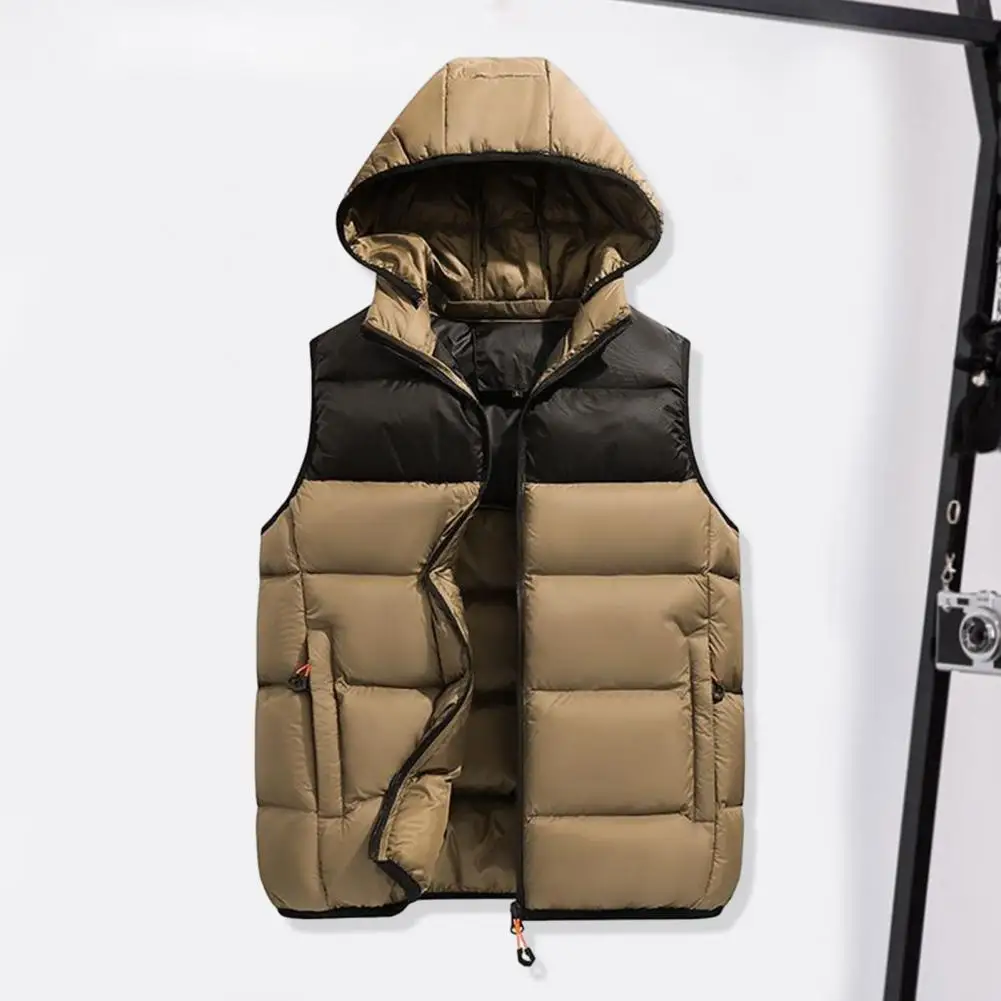 Hooded Vest with Removable Hood Windproof Men's Winter Cotton Vest with Hood Pockets Zipper Closure Thick Warm Stylish for Cold
Hooded Vest with Removable Hood Windproof Men's Winter Cotton Vest with Hood Pockets Zipper Closure Thick Warm Stylish for Cold