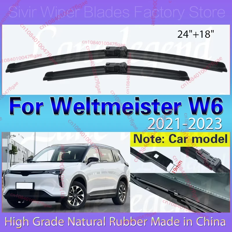 Wiper Front Wiper Blades For Weltmeister W6 2021 2022 2023 Windshield Windscreen Front Window Rain Brush 24"+18" Car Accessories
Wiper Front Wiper Blades For Weltmeister W6 2021 2022 2023 Windshield Windscreen Front Window Rain Brush 24"+18" Car Accessories
