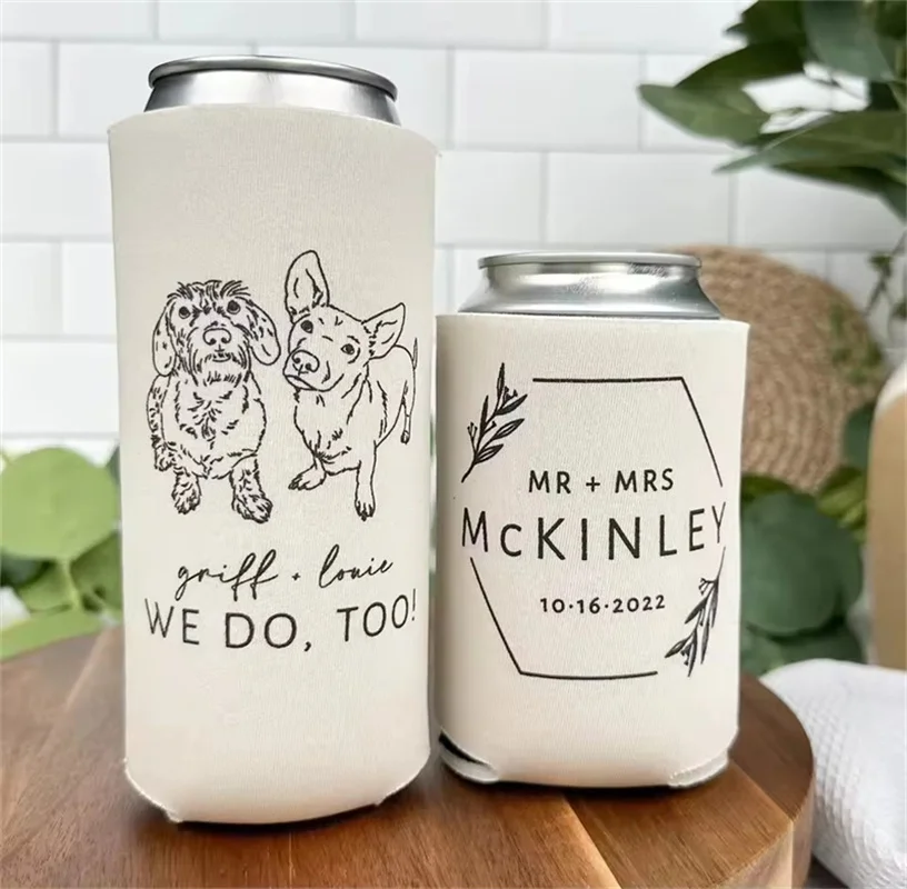 Wedding Regular & Slim Can Cooler, Pet Drawing, I Do Too, Dog Wedding, Wedding Favor, Beer Hugger, Beer Holder, Custom Can Coole
Wedding Regular & Slim Can Cooler, Pet Drawing, I Do Too, Dog Wedding, Wedding Favor, Beer Hugger, Beer Holder, Custom Can Coole