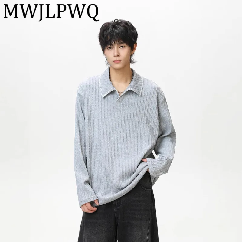 MWJLPWQ Modish 2025 Autumn New American Street T-Shirt Male Chic Simple Versatile Loose Turn-Down Collar Long Sleeve Tops 21465
MWJLPWQ Modish 2025 Autumn New American Street T-Shirt Male Chic Simple Versatile Loose Turn-Down Collar Long Sleeve Tops 21465