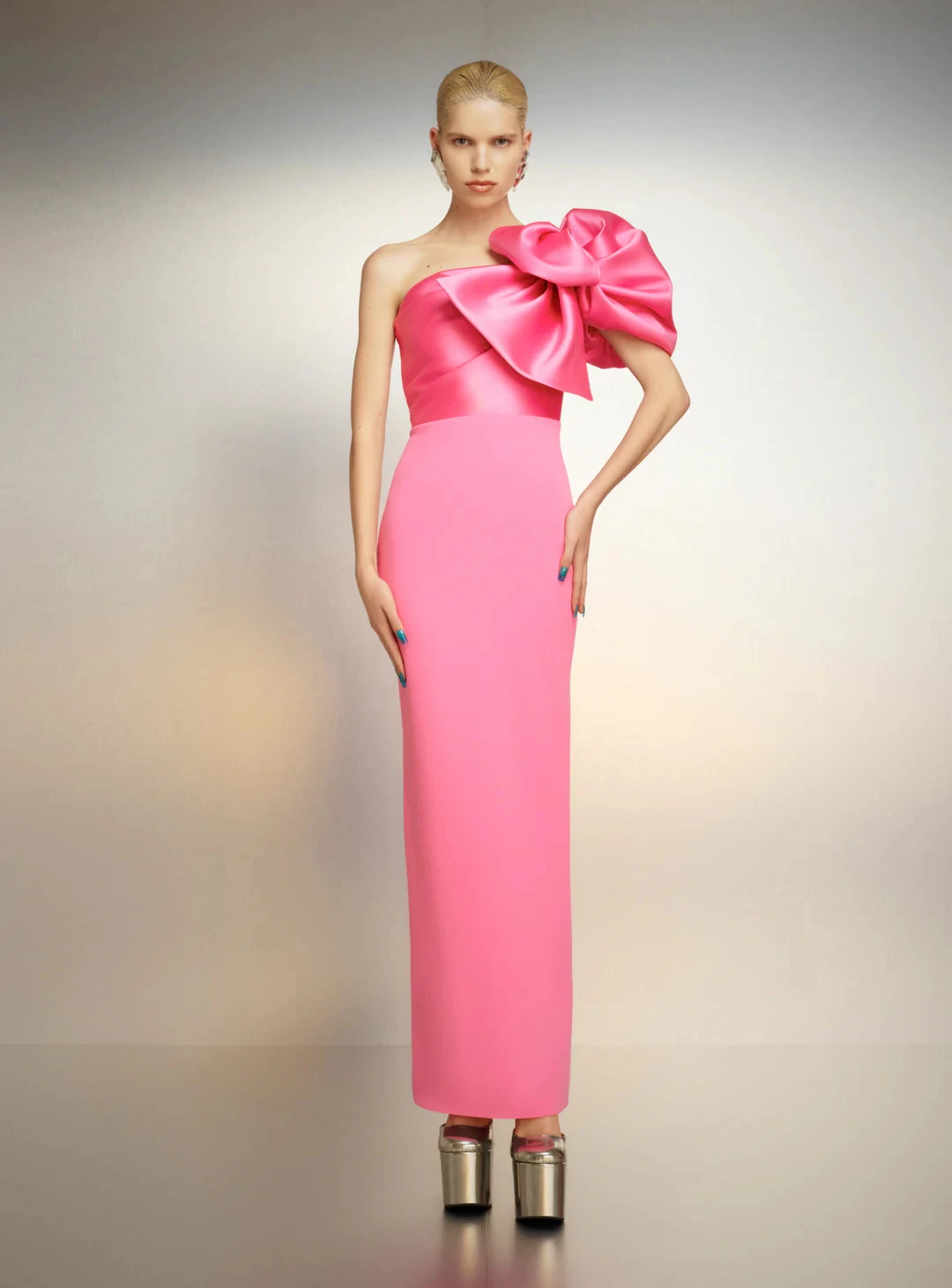 Customized Jersey Straight One Shoulder Bow Evening Dress Back Slit Floor Length Short Sleeves Delicate Vestidos de fiesta
Customized Jersey Straight One Shoulder Bow Evening Dress Back Slit Floor Length Short Sleeves Delicate Vestidos de fiesta