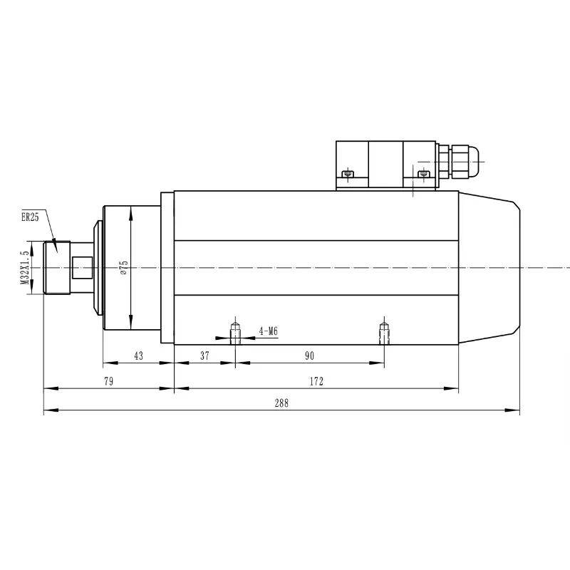 2.2kw18000rpm Air Cooling High Speed Spindle Motor For CNC Wood Working Machine GDZ93X82-2.2
2.2kw18000rpm Air Cooling High Speed Spindle Motor For CNC Wood Working Machine GDZ93X82-2.2