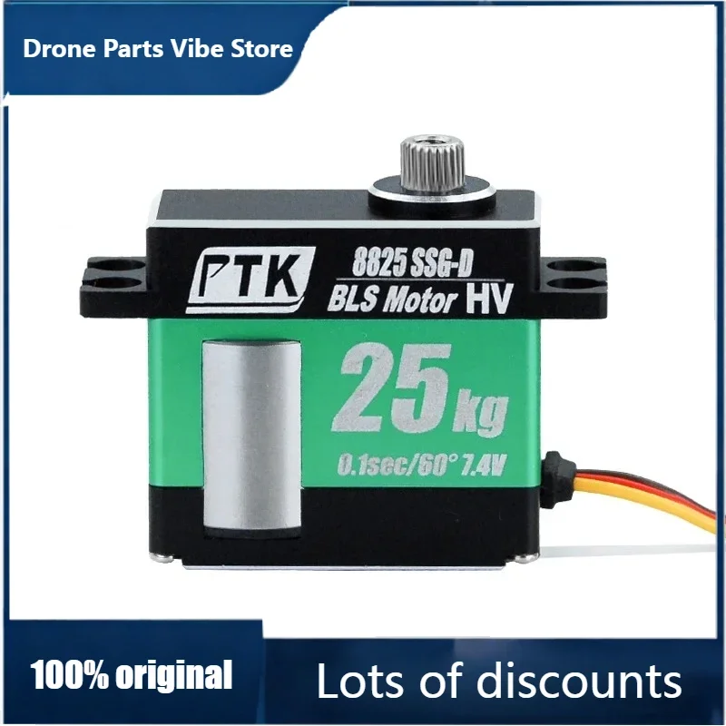 Бесколлекторный сервопривод FyOriginal PTK 8825 SSG-D для вертолетов, самолетов, дронов и роботов для поворотных применений
Бесколлекторный сервопривод FyOriginal PTK 8825 SSG-D для вертолетов, самолетов, дронов и роботов для поворотных применений