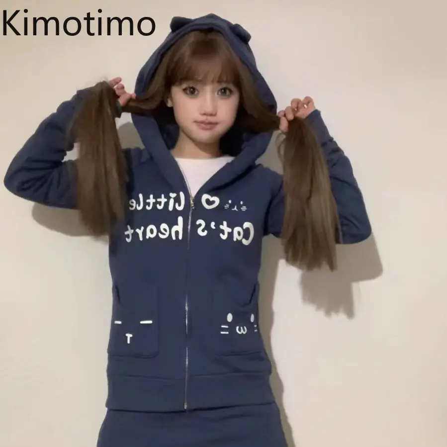 Kimotimo Japanese Letter Print Ears Hoodie Women Autumn Slim Fit Zipper Pocket Short Coats Harajuku Y2k Sweet Casual Sweatshirt
Kimotimo Japanese Letter Print Ears Hoodie Women Autumn Slim Fit Zipper Pocket Short Coats Harajuku Y2k Sweet Casual Sweatshirt