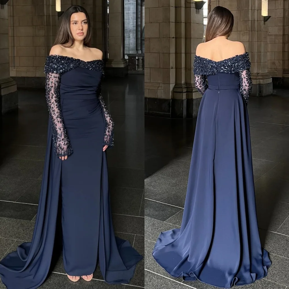 Customized Fashion Sequined Beading Straight Off-the-shoulder Long Dresses Bespoke Occasion Quinceanera Intricate
Customized Fashion Sequined Beading Straight Off-the-shoulder Long Dresses Bespoke Occasion Quinceanera Intricate