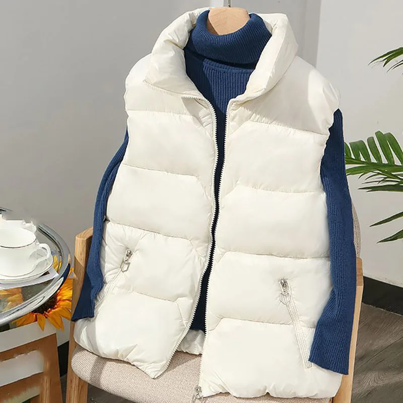 Bright Face Loose Women Cotton Short Vests Winter Elegant Fashion Simplicity Warm Coat Lady Casual Thicken Sleeveless Jacket
Bright Face Loose Women Cotton Short Vests Winter Elegant Fashion Simplicity Warm Coat Lady Casual Thicken Sleeveless Jacket