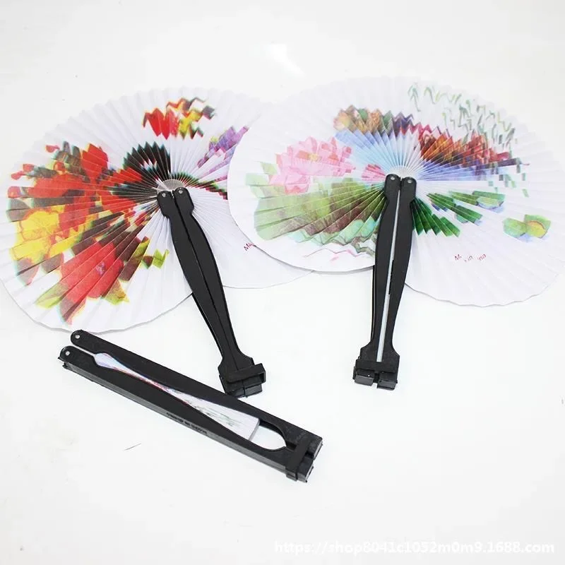 Decorative Fan Chic Female Handheld Fan Chinese Pocket Folding Hand Fan Round Circle Printed Paper Party Decor Gift color random
Decorative Fan Chic Female Handheld Fan Chinese Pocket Folding Hand Fan Round Circle Printed Paper Party Decor Gift color random