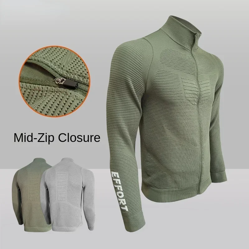 New XB Breathable Men's Sports Jacket with Zipper Stand Up Collar, Long Sleeved Quick Drying Running and Fitness Training Jacket
New XB Breathable Men's Sports Jacket with Zipper Stand Up Collar, Long Sleeved Quick Drying Running and Fitness Training Jacket