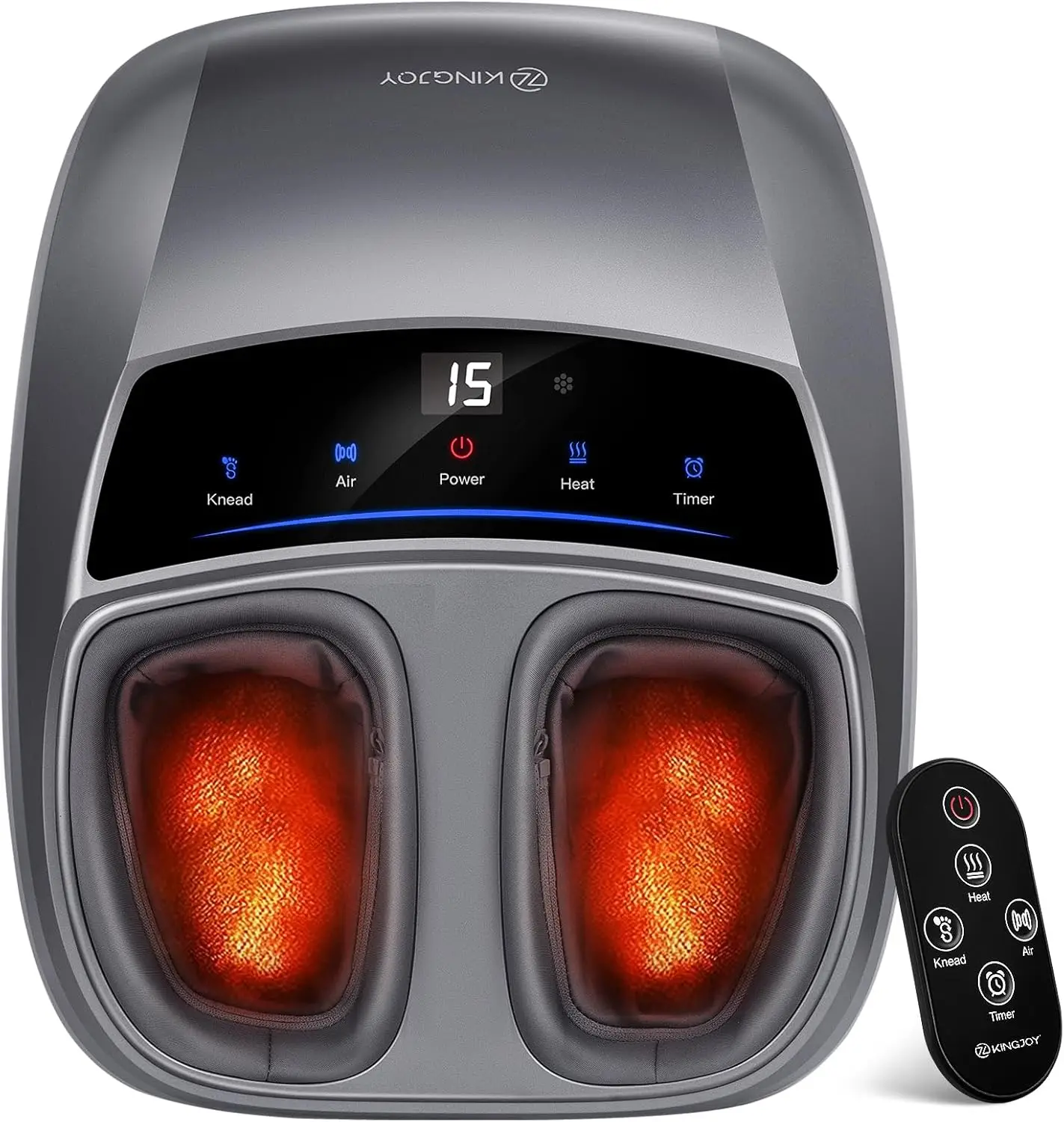 Heated Foot Massager for Neuropathy & Plantar Fasciitis, Deep Kneading Shiatsu with Adjustable Heat, Fits Men Size 14
Heated Foot Massager for Neuropathy & Plantar Fasciitis, Deep Kneading Shiatsu with Adjustable Heat, Fits Men Size 14