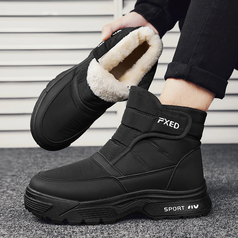 Soft Sole Super Lightweight Black Ankle Boots Men High Top Sneakers Shoes Loafers Sports Special Use Different Snow Boots
Soft Sole Super Lightweight Black Ankle Boots Men High Top Sneakers Shoes Loafers Sports Special Use Different Snow Boots