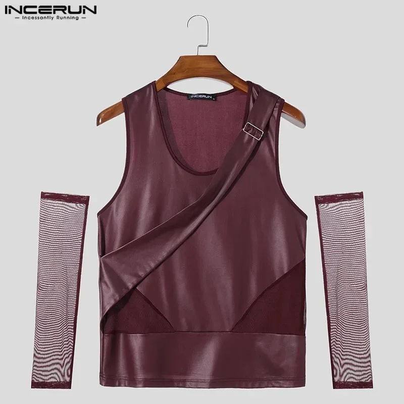 Fashion Casual Tops INCERUN New Men T-Shirts INCERUN T-shirt Male Summer Splicing Mesh See-through Camiseta Men's Clothing
Fashion Casual Tops INCERUN New Men T-Shirts INCERUN T-shirt Male Summer Splicing Mesh See-through Camiseta Men's Clothing