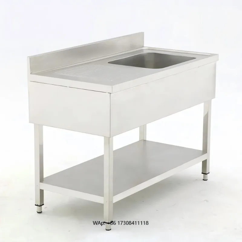 Stainless Steel Sink Rack with Worktop 201 & 304 Grade, 1200*600*850mm to 1200*700*850mm, Left/Right Customizable
Stainless Steel Sink Rack with Worktop 201 & 304 Grade, 1200*600*850mm to 1200*700*850mm, Left/Right Customizable