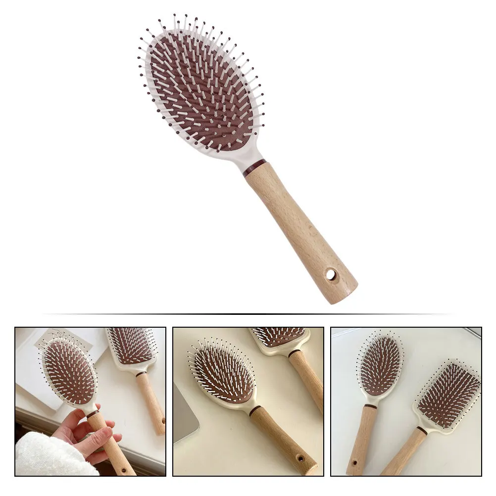 Portable Scalp Massage Hair Brush Wooden Handle Detangling Brush for Curly Thick Hair Soft Bristles Travel Home Use Women
Portable Scalp Massage Hair Brush Wooden Handle Detangling Brush for Curly Thick Hair Soft Bristles Travel Home Use Women