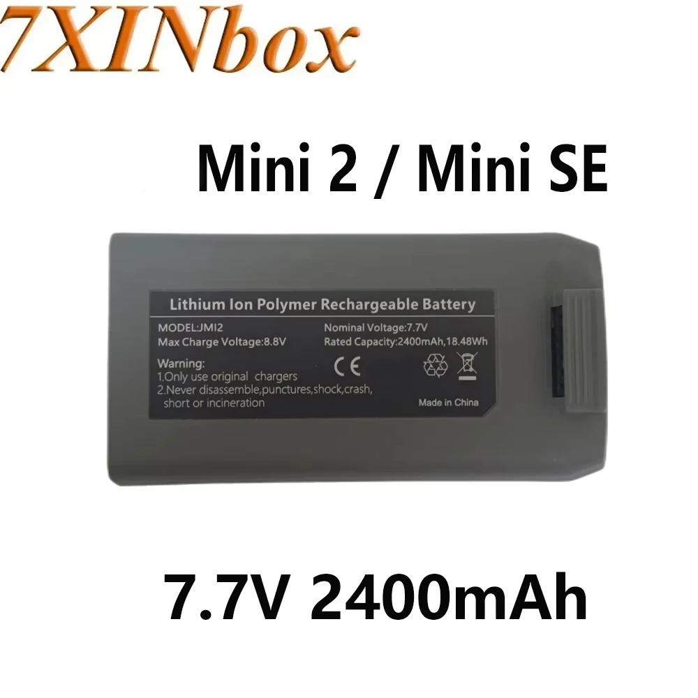 7XINbox 7.7V 2400mAh For DJI Mini 2 / Mini 2 SE / Mini 4K Drone Battery Intelligent Flight Battery Accessories
7XINbox 7.7V 2400mAh For DJI Mini 2 / Mini 2 SE / Mini 4K Drone Battery Intelligent Flight Battery Accessories