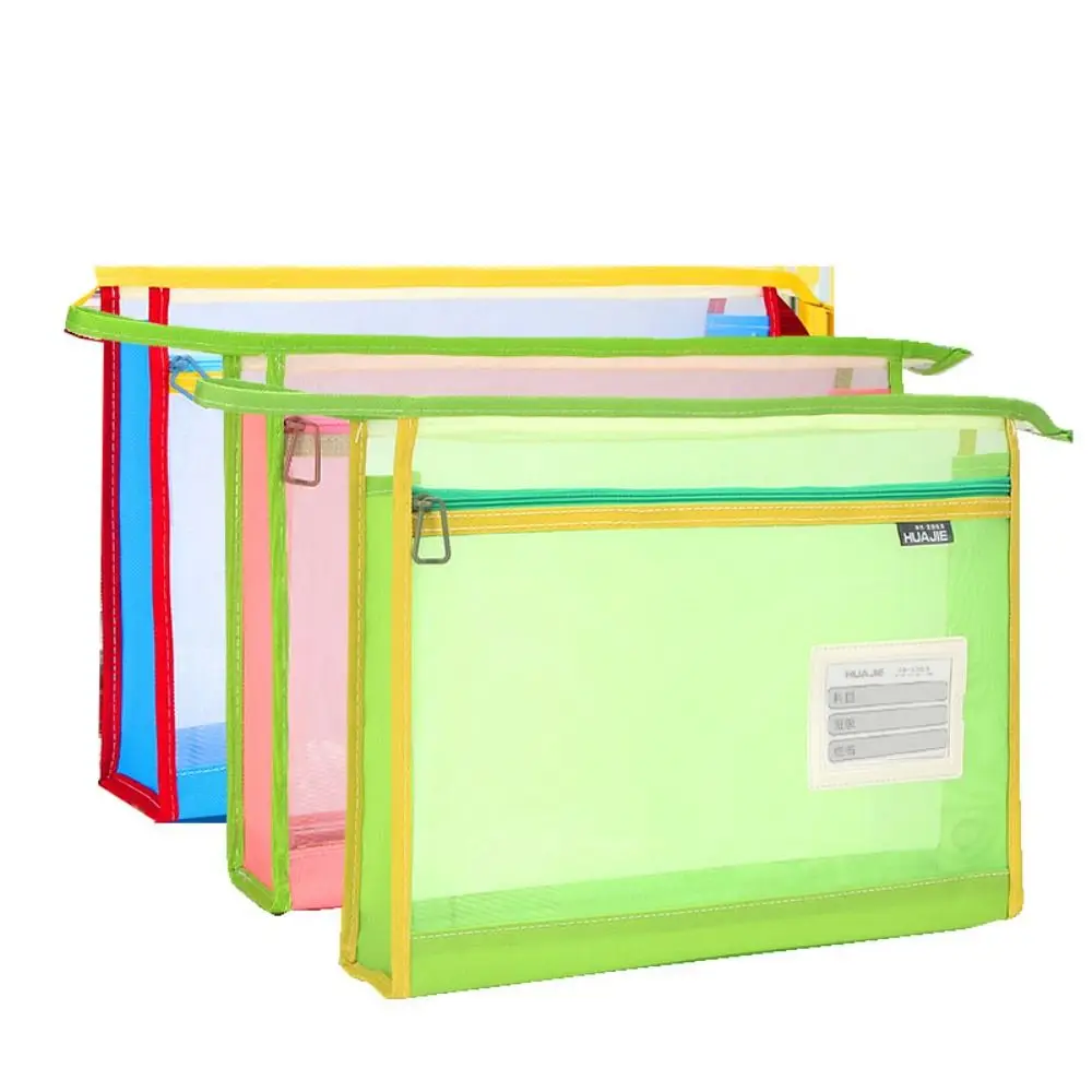Gifts Transparent Mesh File Bag Multi-function Portable Cram School Handbag Large Capacity Student Book Bags
Gifts Transparent Mesh File Bag Multi-function Portable Cram School Handbag Large Capacity Student Book Bags
